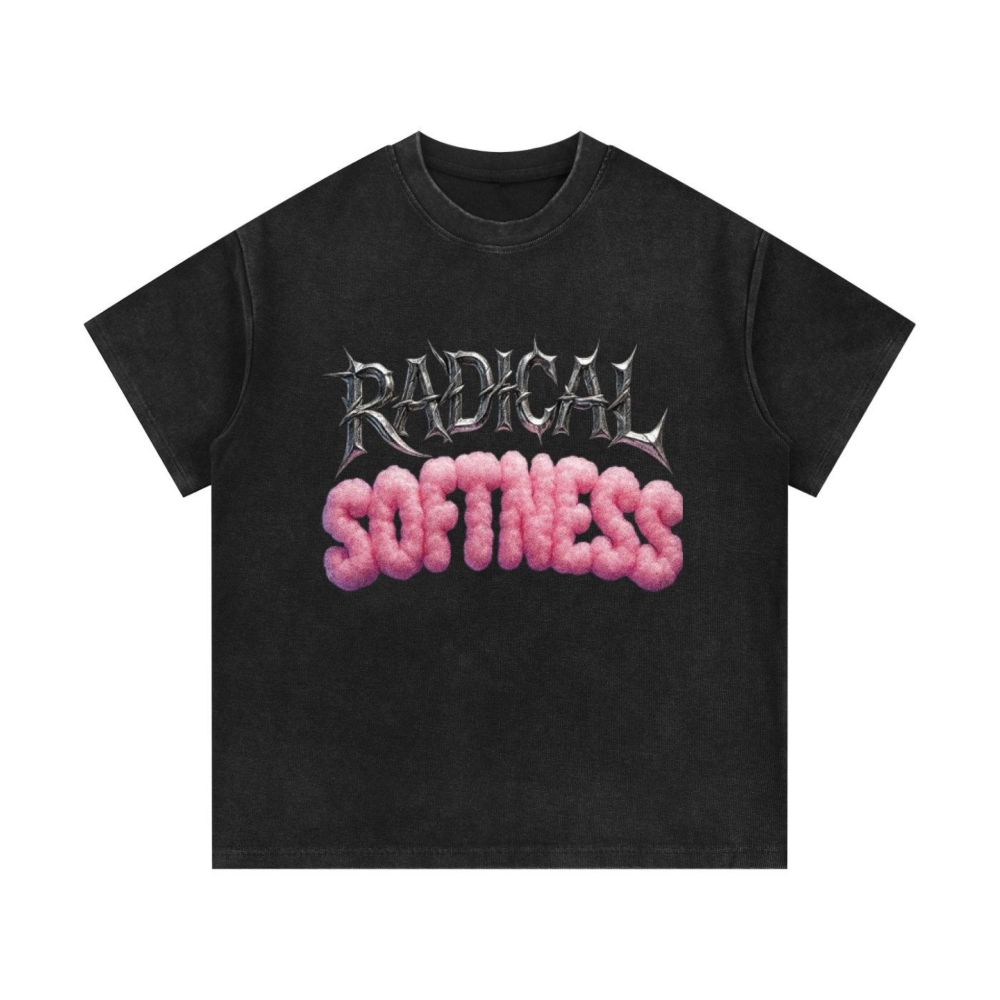 Mineral Wash Waffle Knit T-Shirt